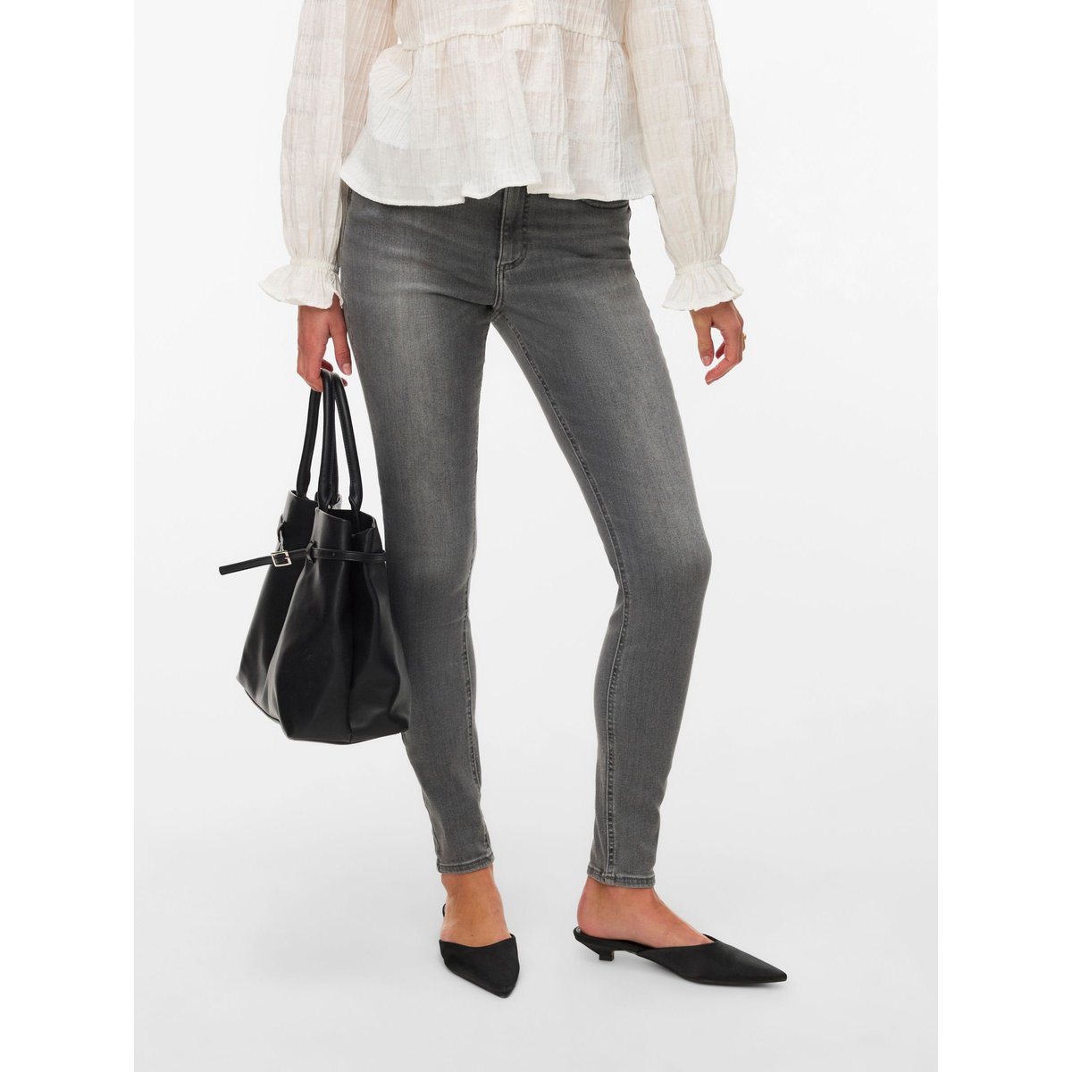 Jean grise - light grey denim 1, VERO MODA