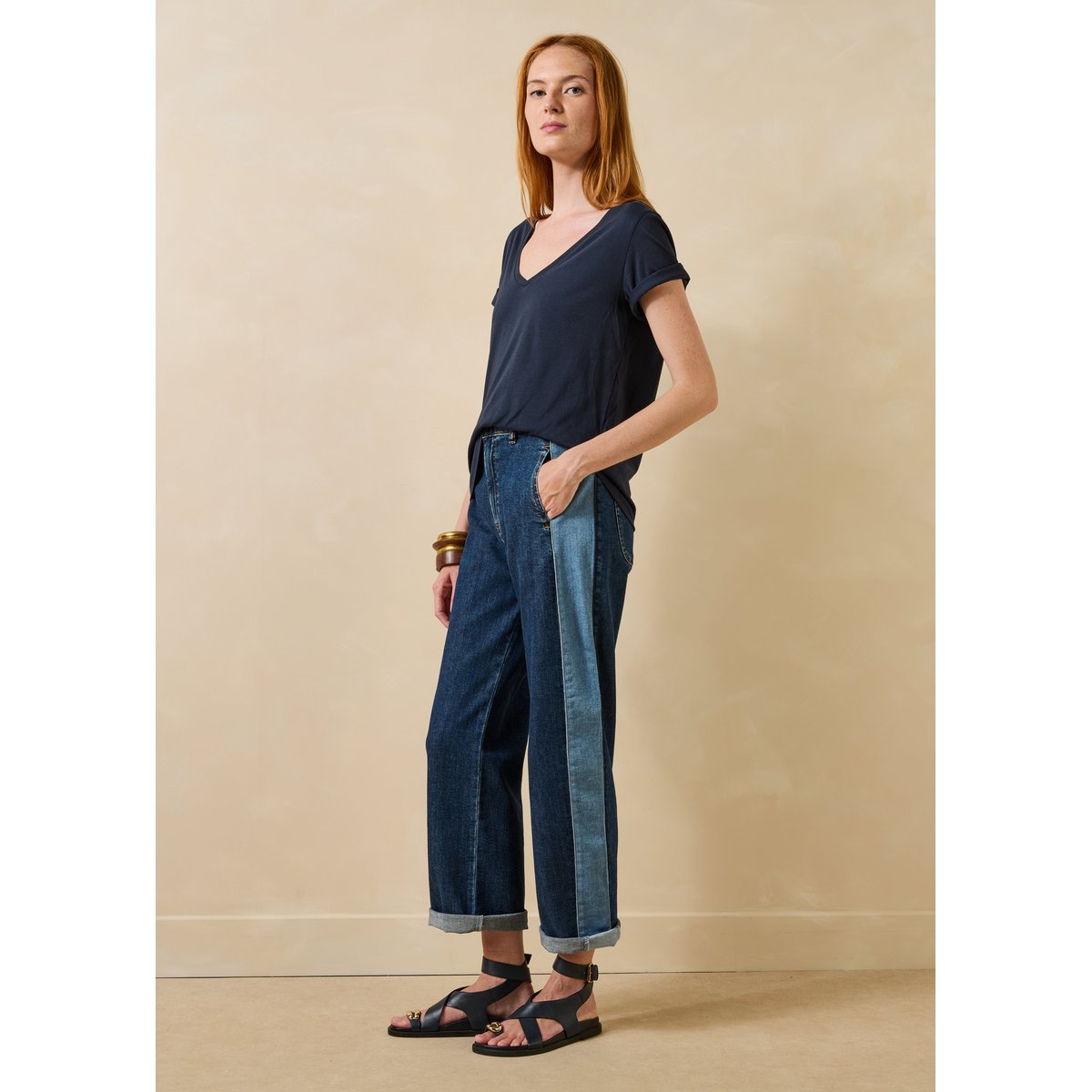 T-shirt oversize manches courtes en coton biologique stormy, LA FEE MARABOUTEE