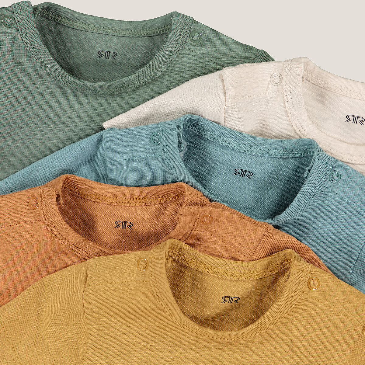 Lot de 5 bodies manches courtes assortis, LA REDOUTE COLLECTIONS
