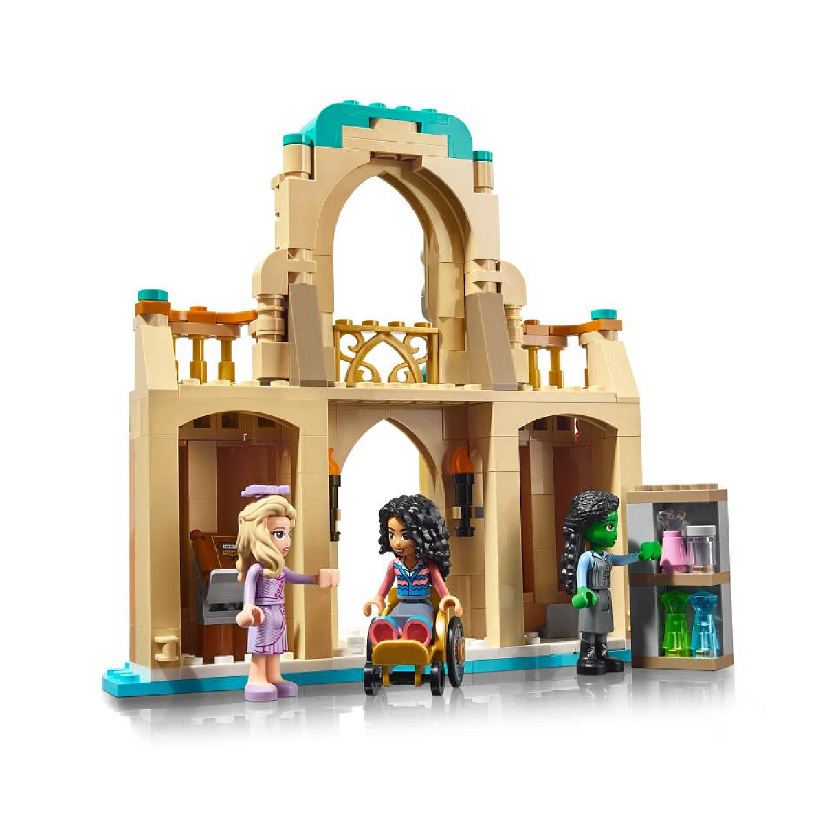 LEGO Wicked - Glinda, Elphaba et Nessarose à l'université de Shiz - 75681 rose pâle, LEGO