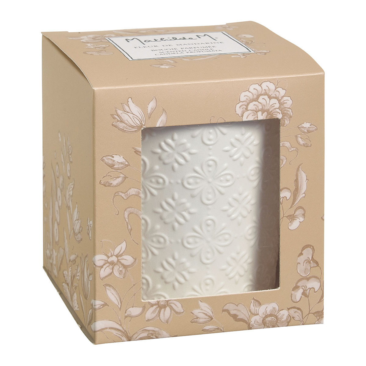 Bougie parfumée 190 g - Fleur de Mandarine blanc, MATHILDE M