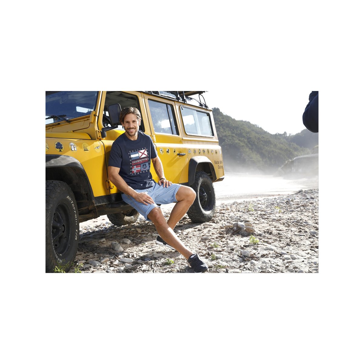 Lot de 2 T-shirts PREBEN bleu marine, JAN VANDERSTORM