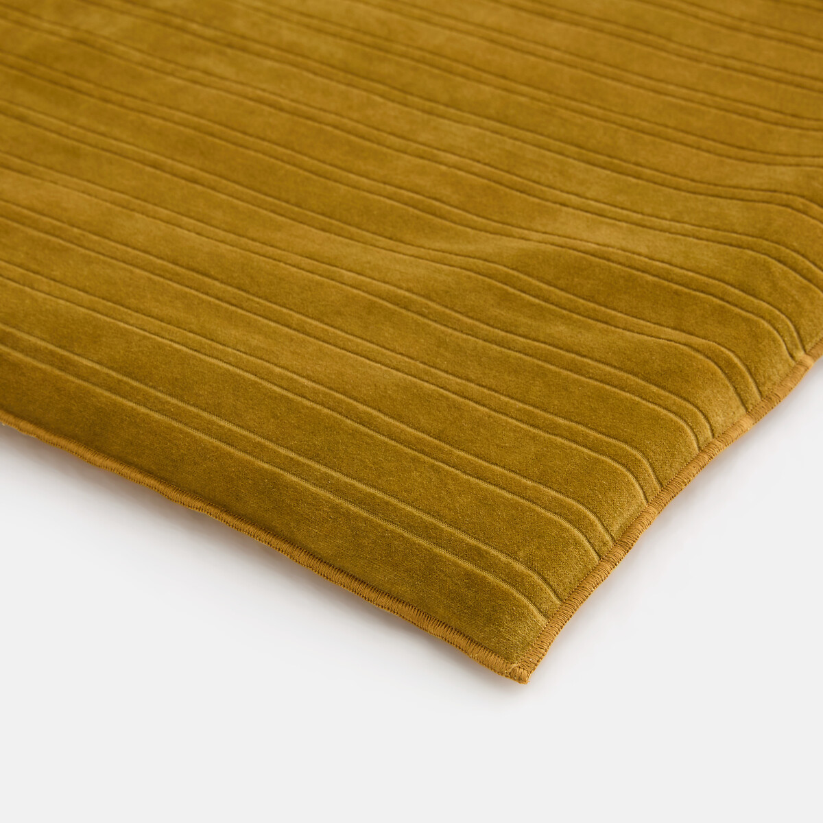 Matelas d'assise, en velours ciselé, MILO bronze, LA REDOUTE INTERIEURS