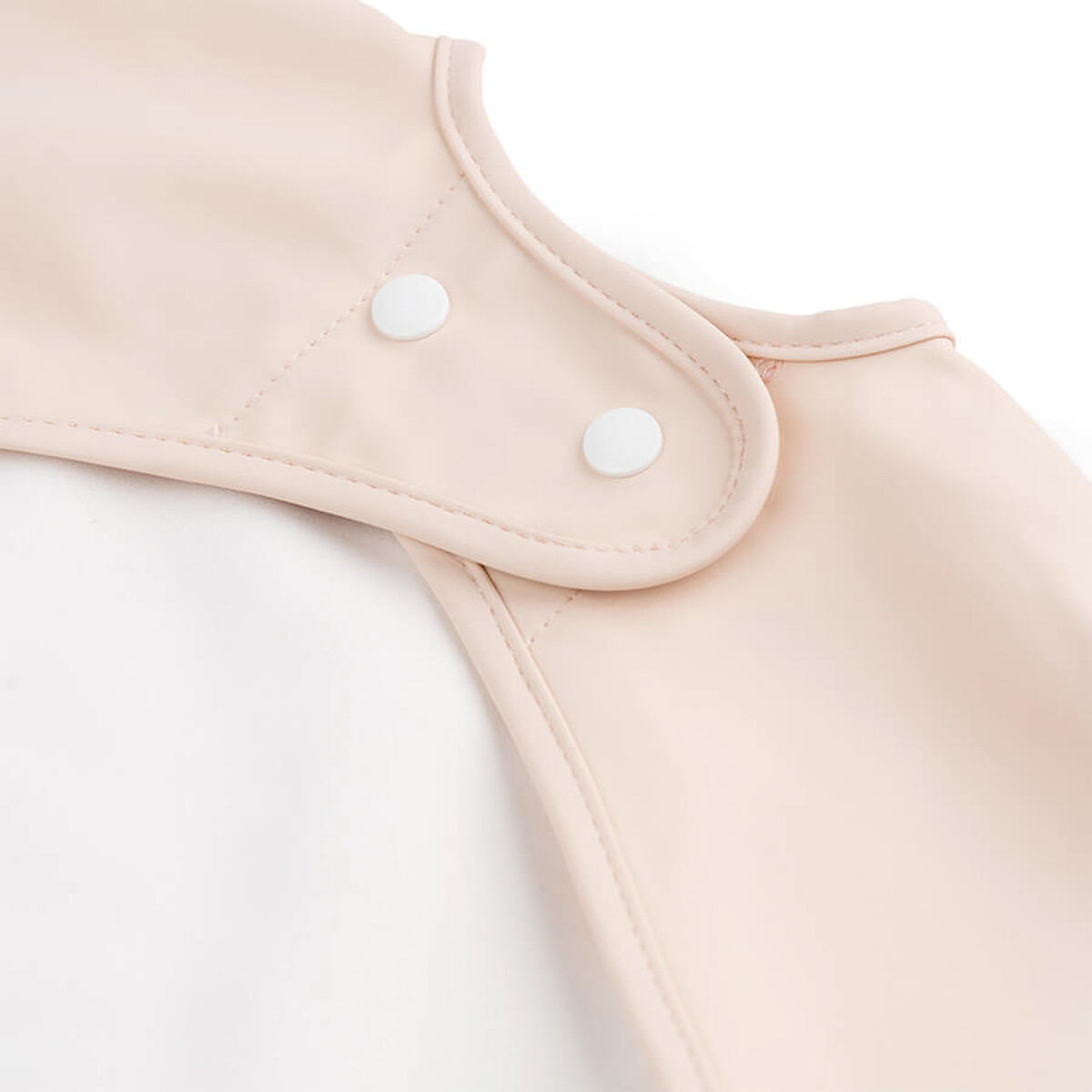 Bavoir à manches avec poche Ozzo rose, DONE BY DEER