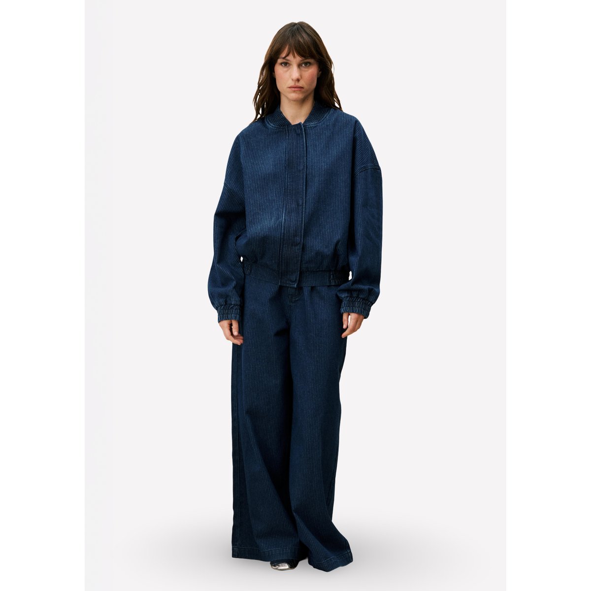 Bomber en coton GLORIA bleu jean, FRNCH