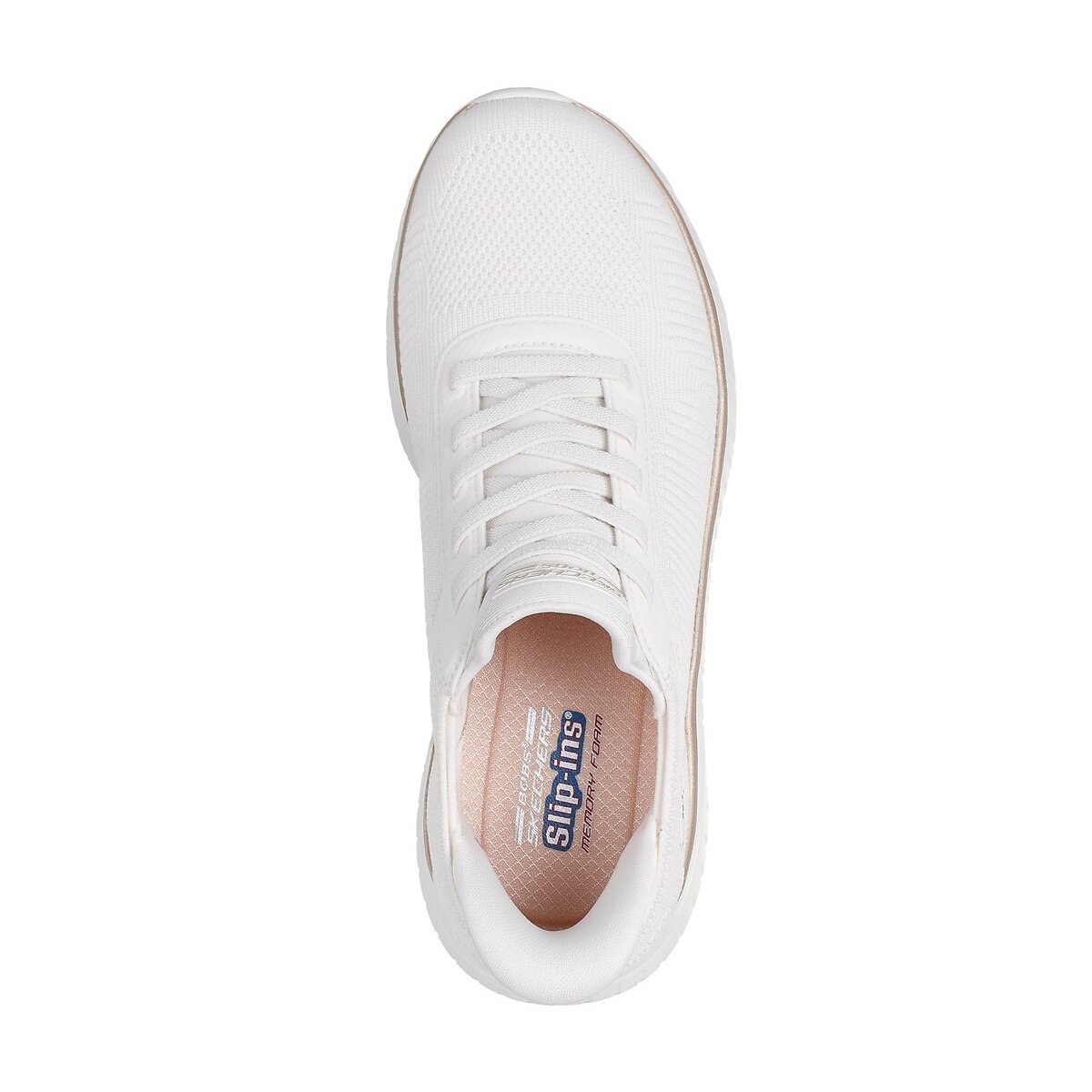 Scarpe da ginnastica slip-in: Bobs Sport Squad Chaos bianco, SKECHERS