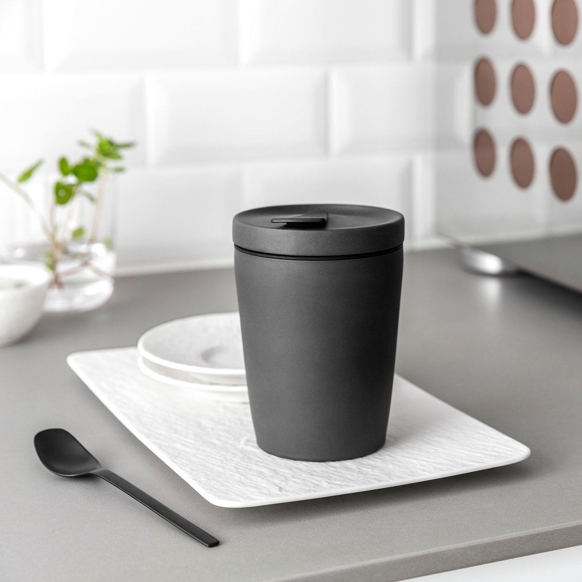 Mug À Café À Emporter Man. Rock, Gb TO GO noir, VILLEROY & BOCH