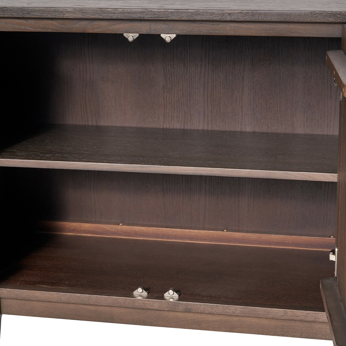 Renzo Fluted Oak 3 Door Sideboard smoked oak, ÉDITÉ