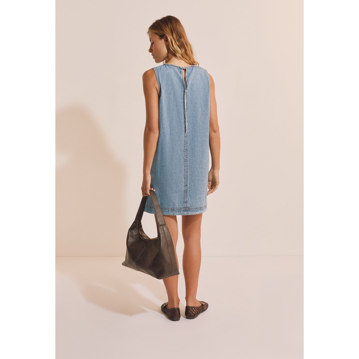 Robe courte en jean ROXANE bleu royal, ETAM