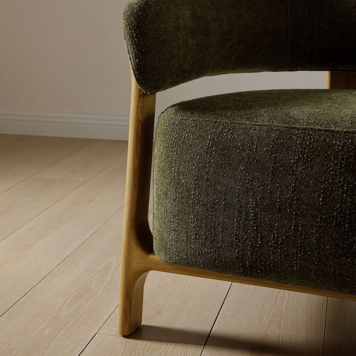 Ablo Curve Chenille Tub Chair olive, ÉDITÉ