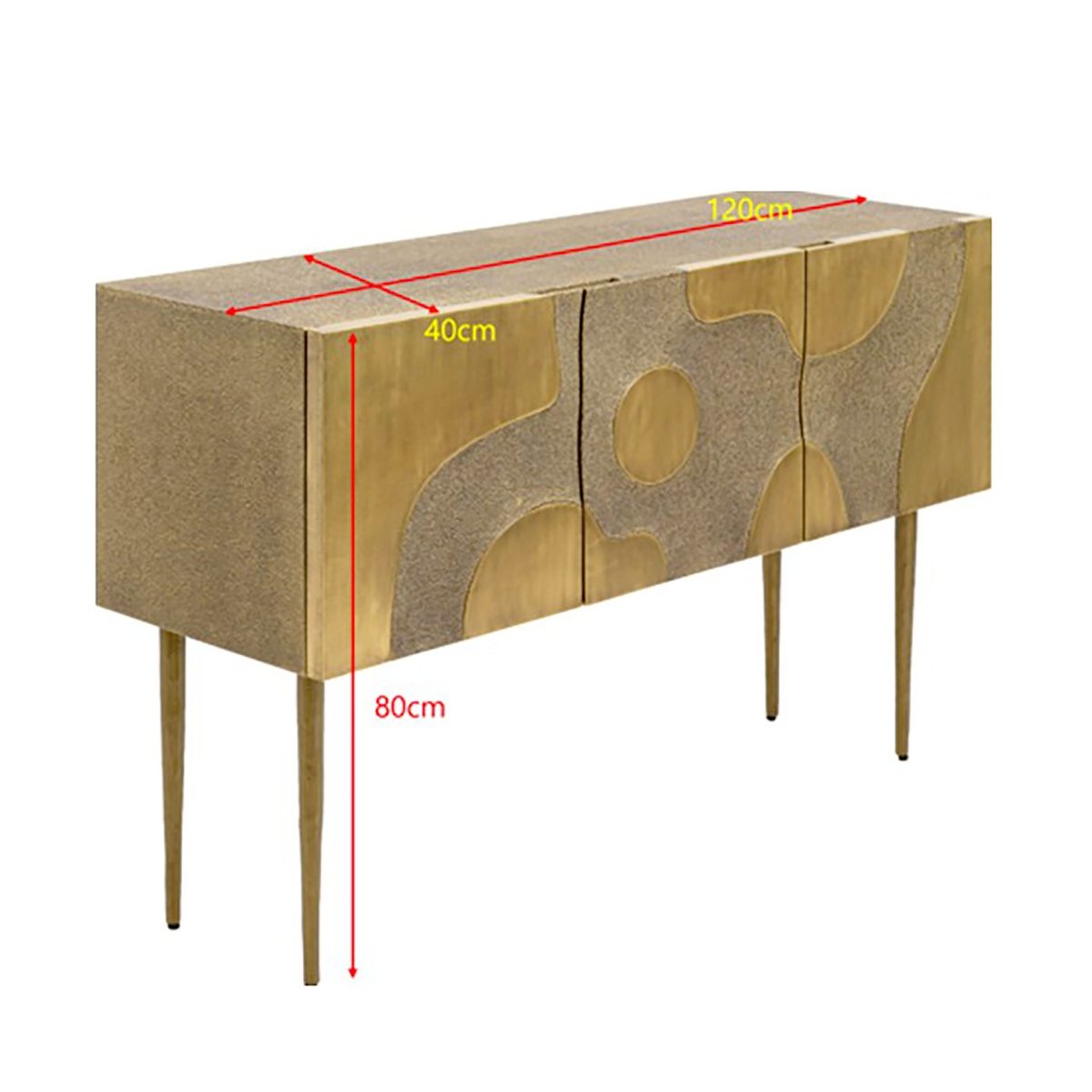 Buffet en acier, FIUME or, KARE DESIGN