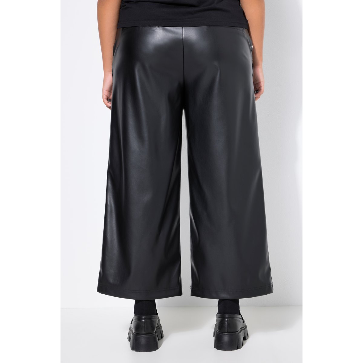 Jupe-culotte en simili noir, STUDIO UNTOLD
