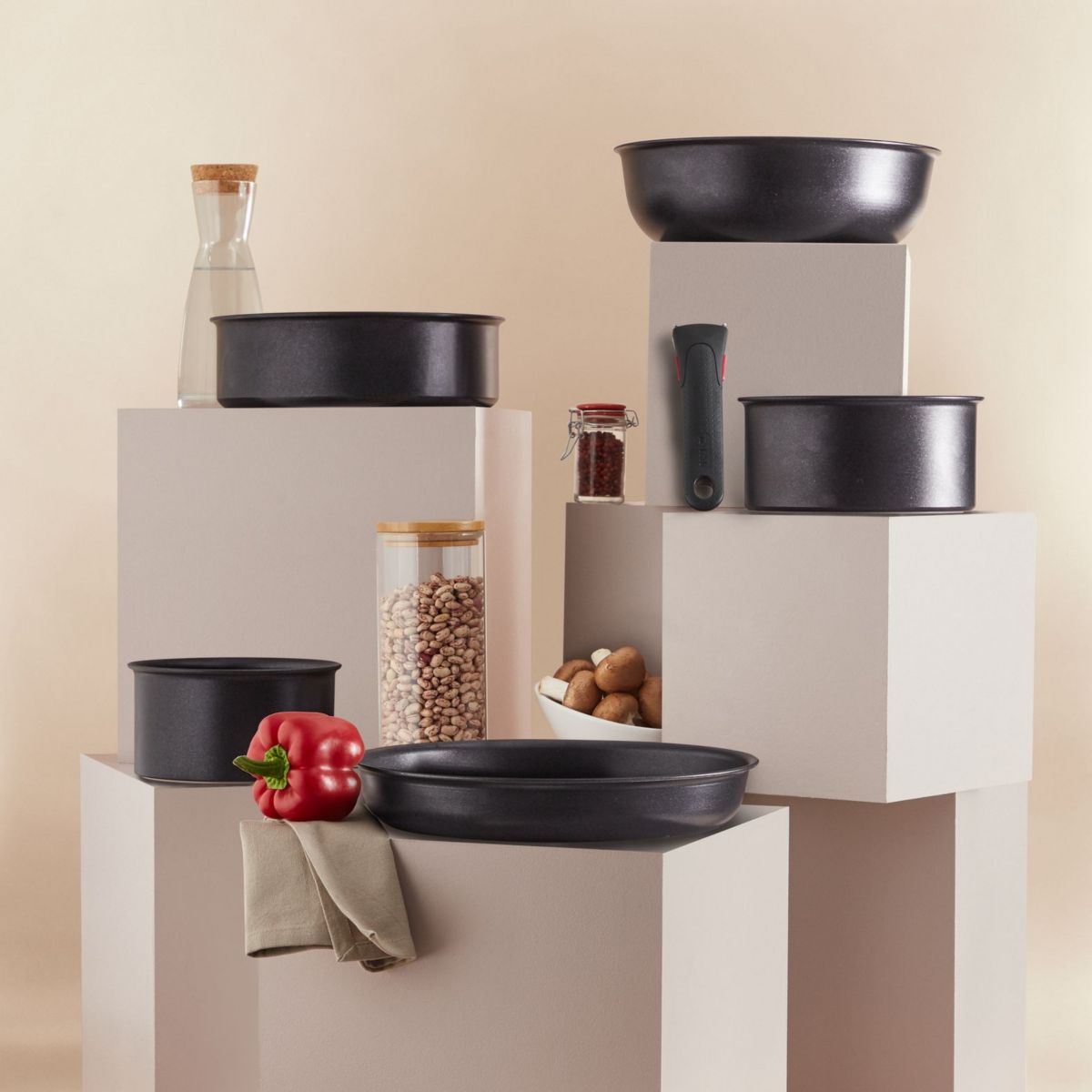Casserole Ingenio Eco Resist 16 cm noir, TEFAL