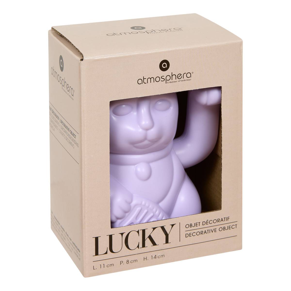 Statuette LUCKY blanc, ATMOSPHERA