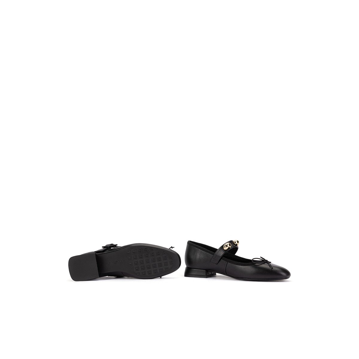 Ballerines cuir Quirinale black, MARTINELLI