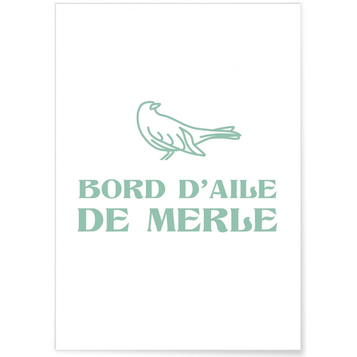Affiche Bord d'aile blanc, L'AFFICHERIE
