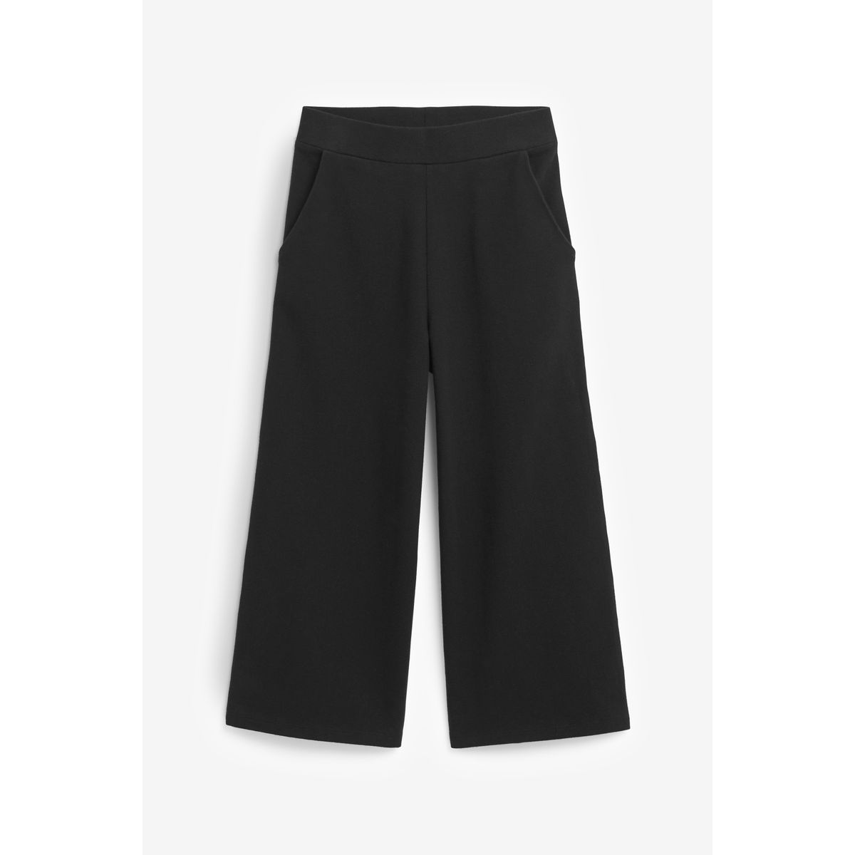 Pantalon large en jersey noir, NEXT