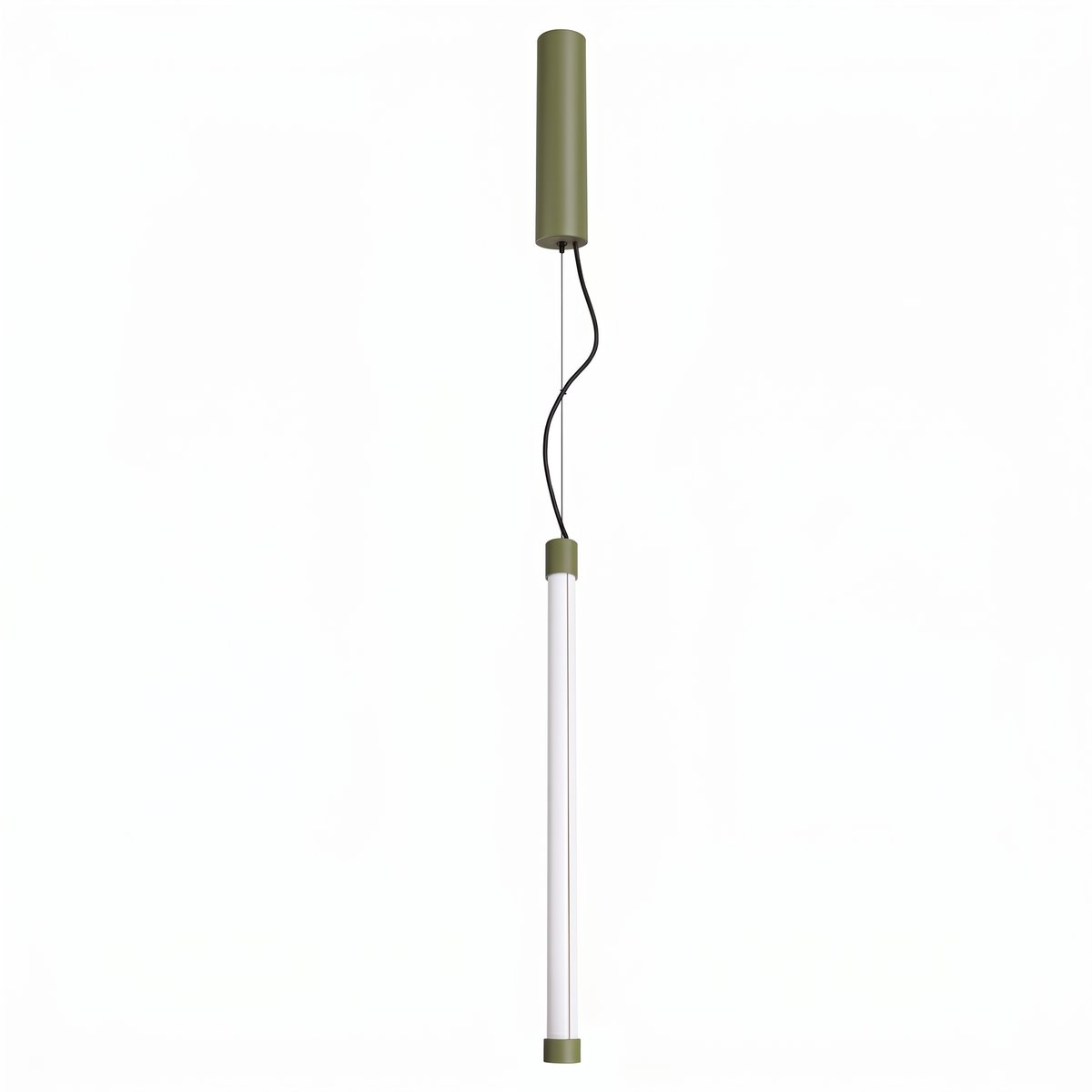 Suspension Acier Vert Olive LED 1 Trang vert olive, EDEN