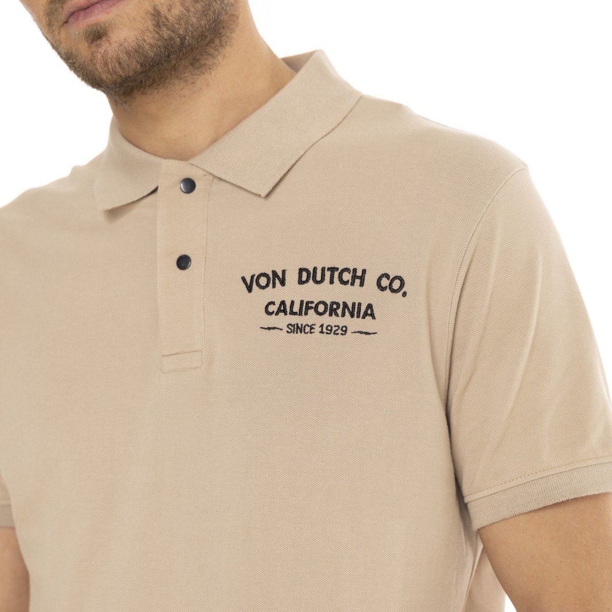 Polo en coton COMPANY beige, VON DUTCH