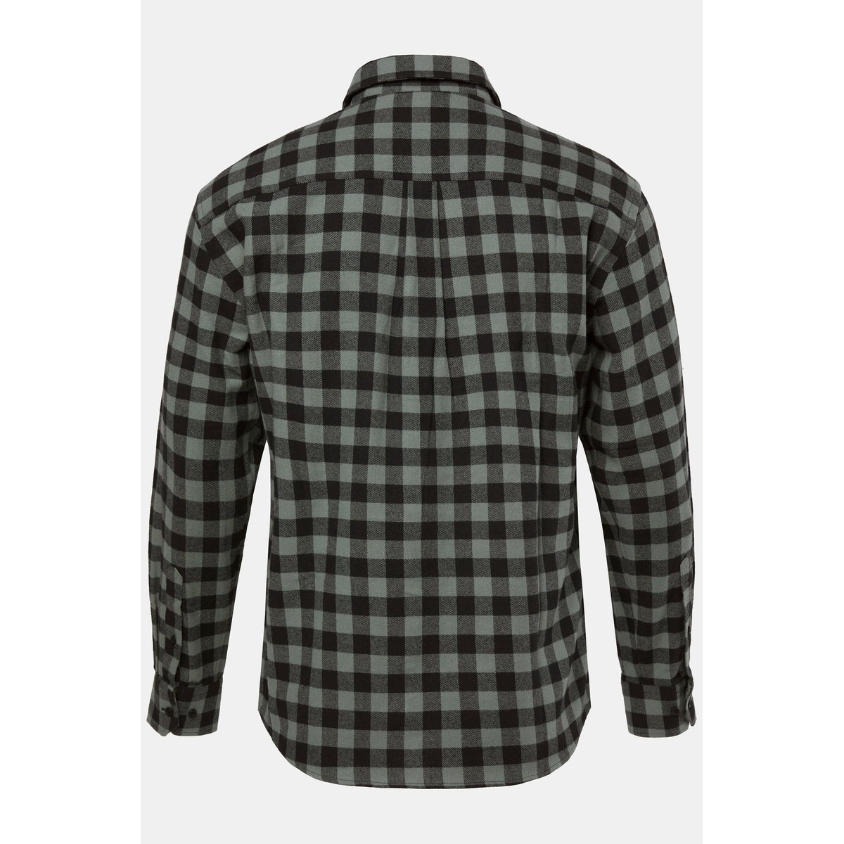Chemise en flanelle à carreaux eucalyptus vert, JP1880