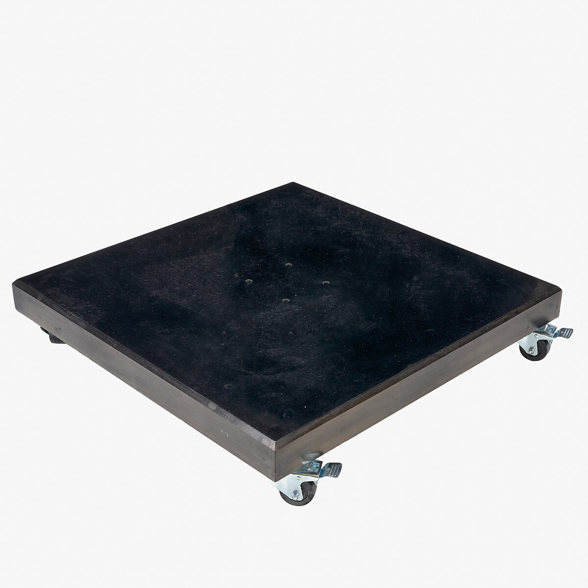 Modena Polished Black Granite 90kg Wheeled Parasol Base black, SO'HOME