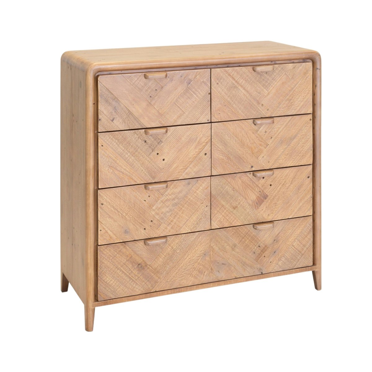 Commode 7 tiroirs en bois recyclé KEARNEY bois naturel, PIER IMPORT