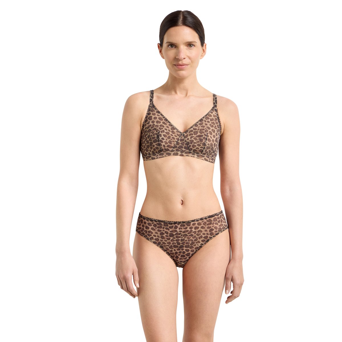 Soutien-gorge triangle sans armatures Feline marron, DIM