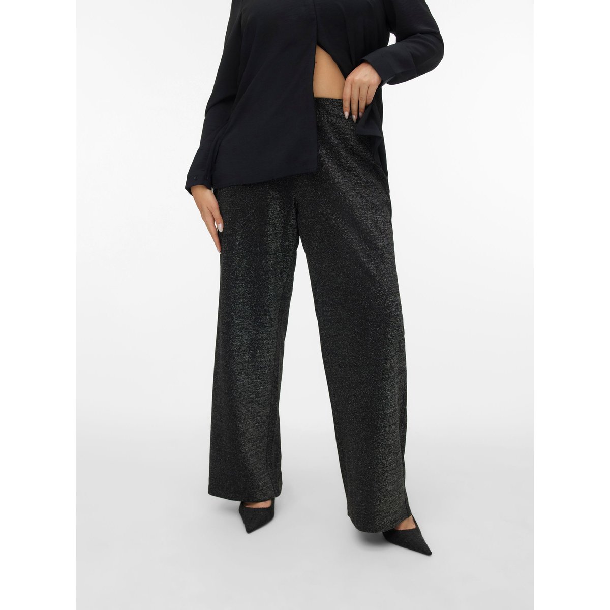 Pantalon À Jambe Large black 1, VERO MODA