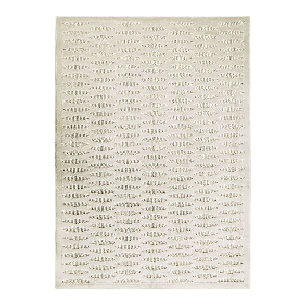 Tapis avec relief motif horizontal EMPRISE HORIZONTAL gris, THE DECO FACTORY