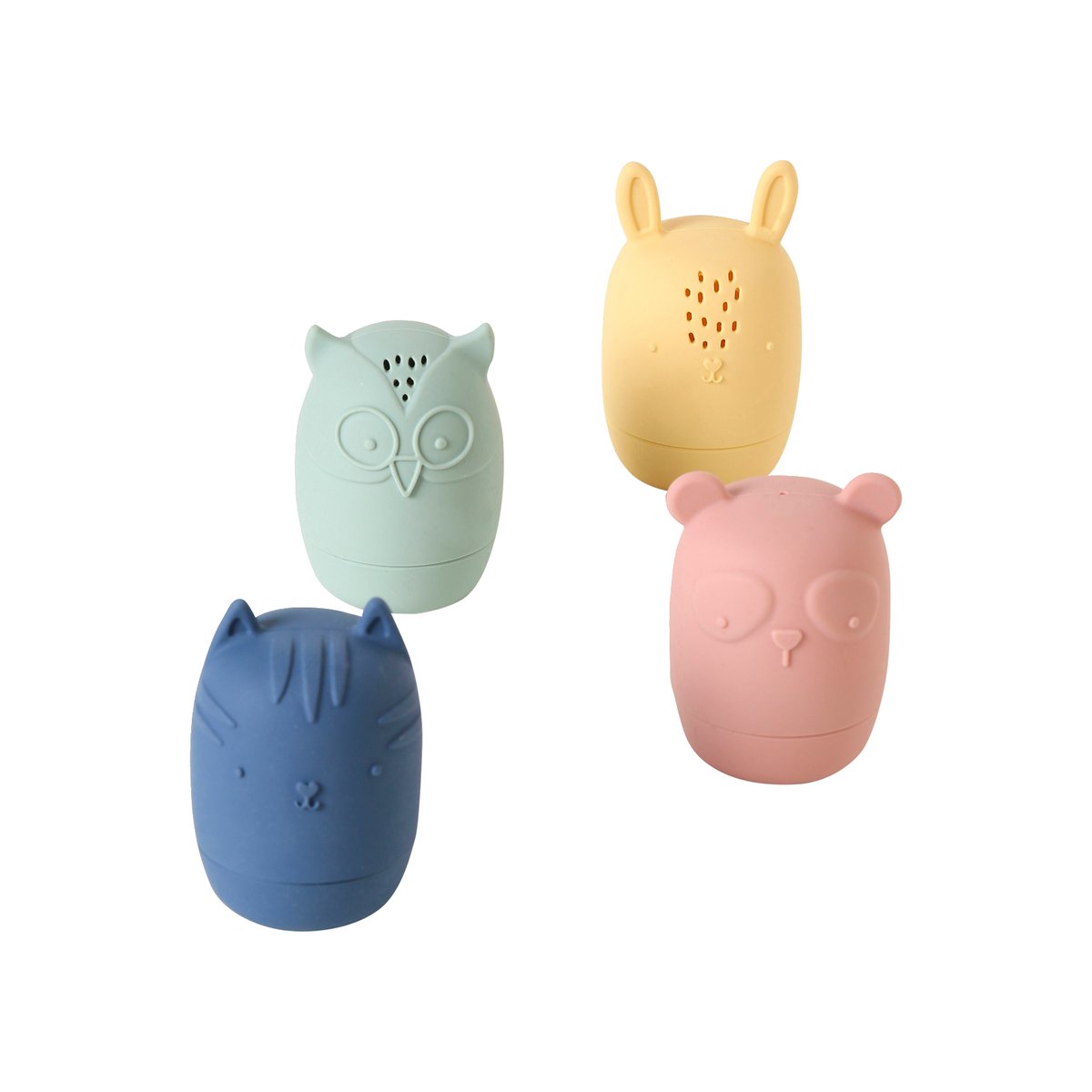 Lot de 4 aspergeurs animaux multicolore, VERTBAUDET