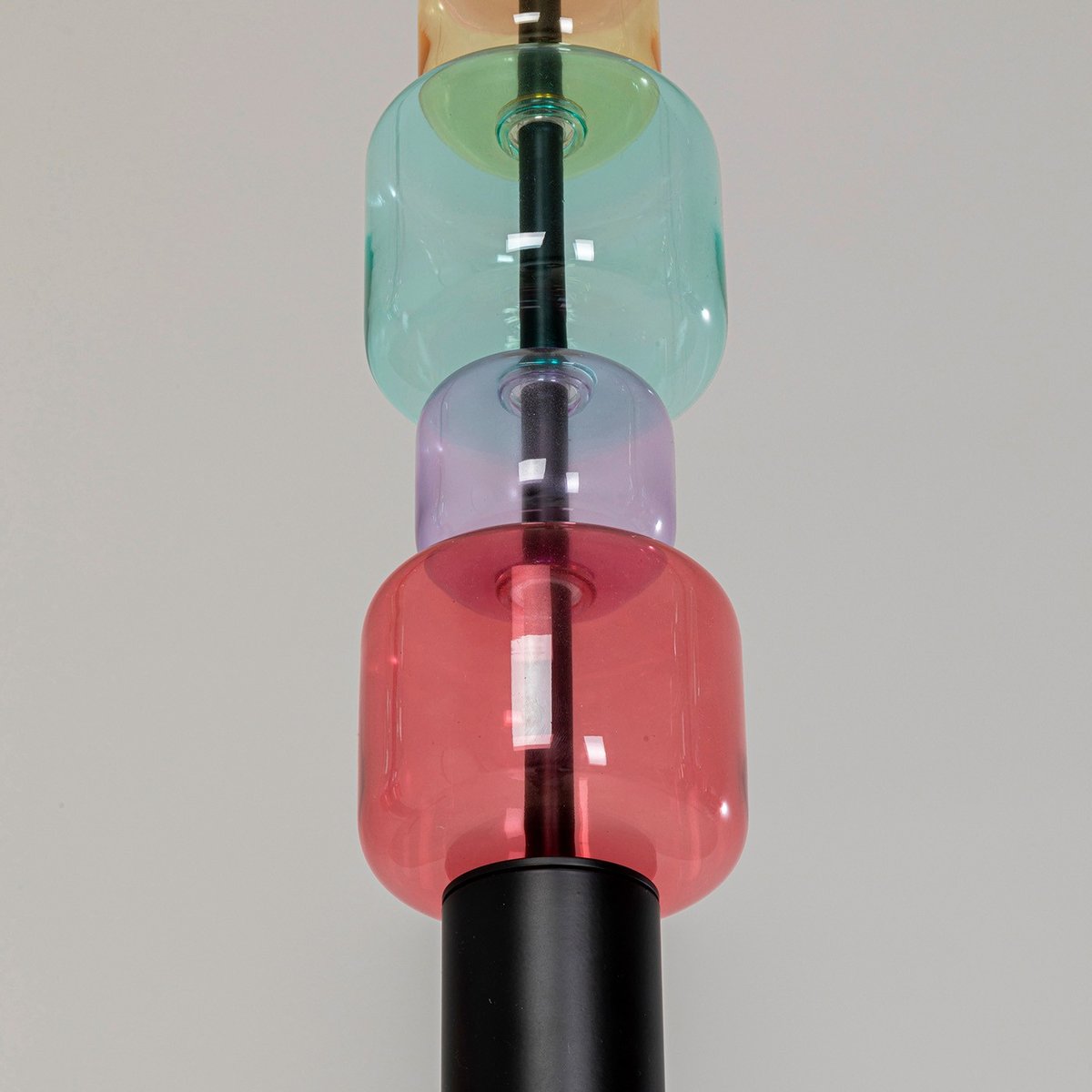 Suspension en verre et acier, CANDY BAR multicolore, KARE DESIGN
