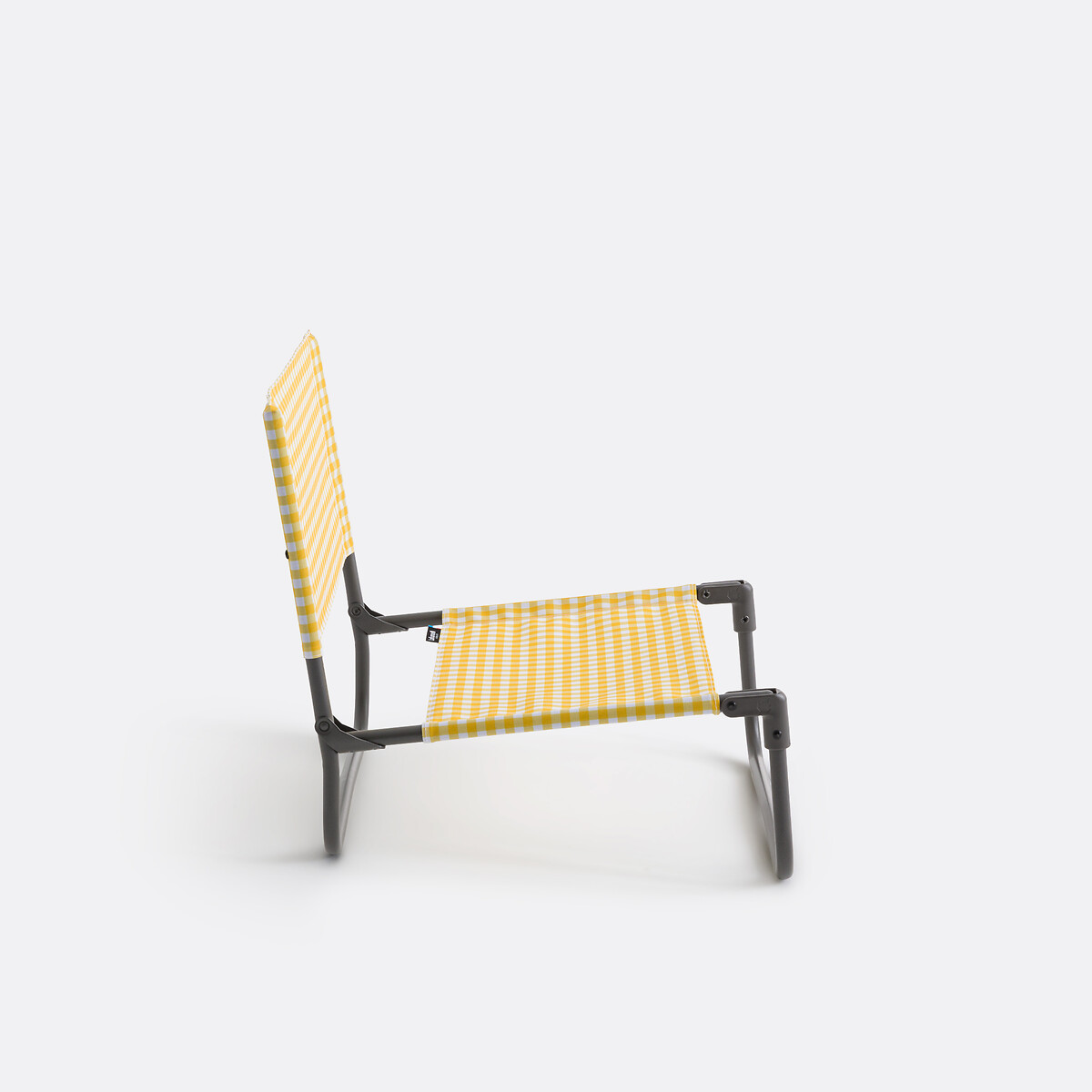 Chaise basse pliante, Aline blanc/jaune, LA REDOUTE INTERIEURS