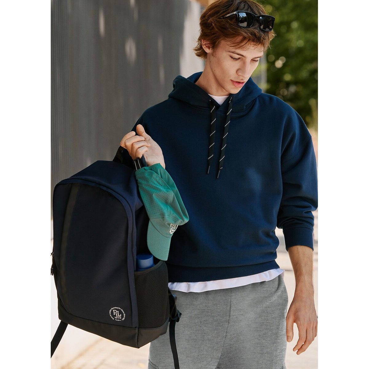 Sudadera con capucha azul marino, PEPE JEANS