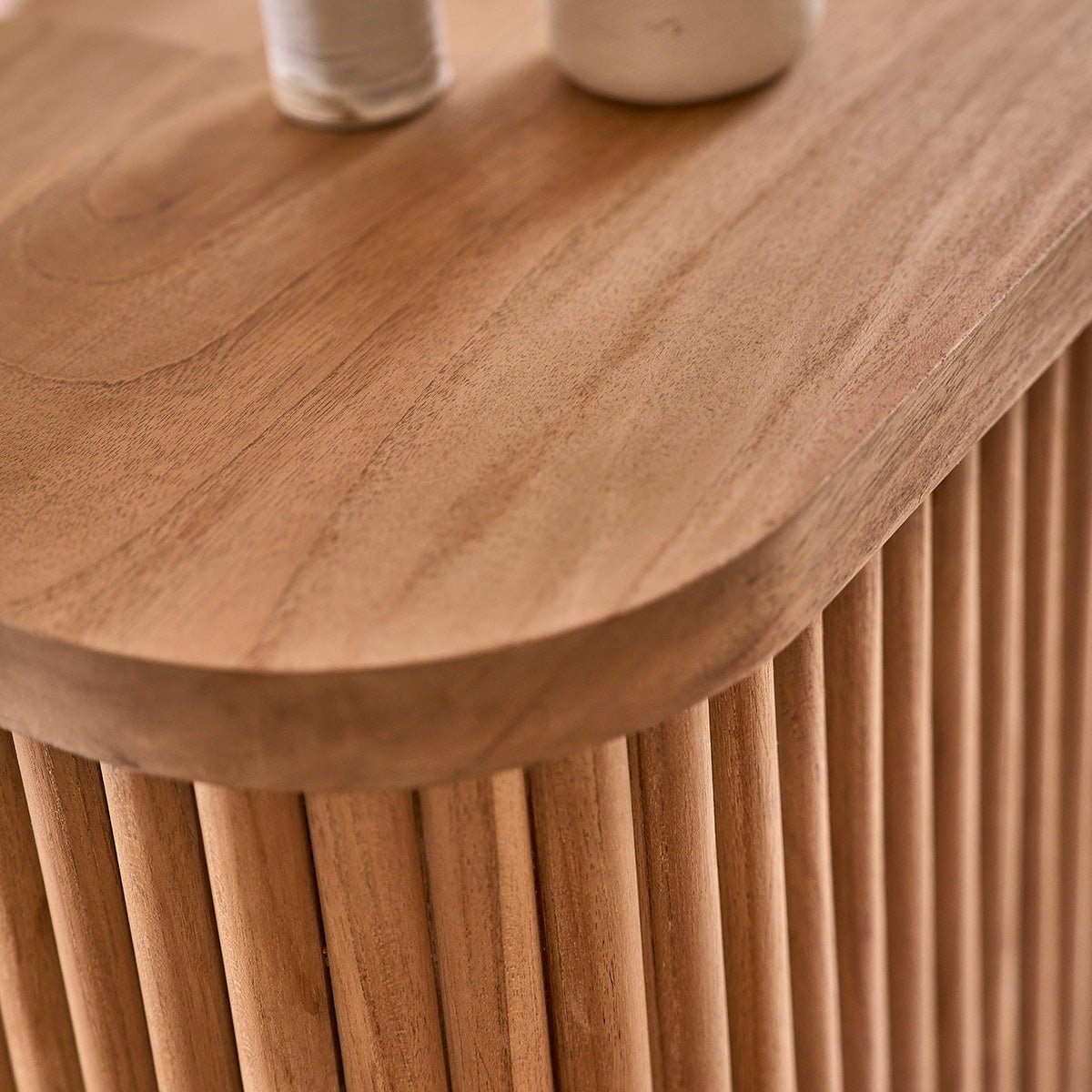 Bar en teck massif 140 cm COLINE naturel, BERAH GETAH