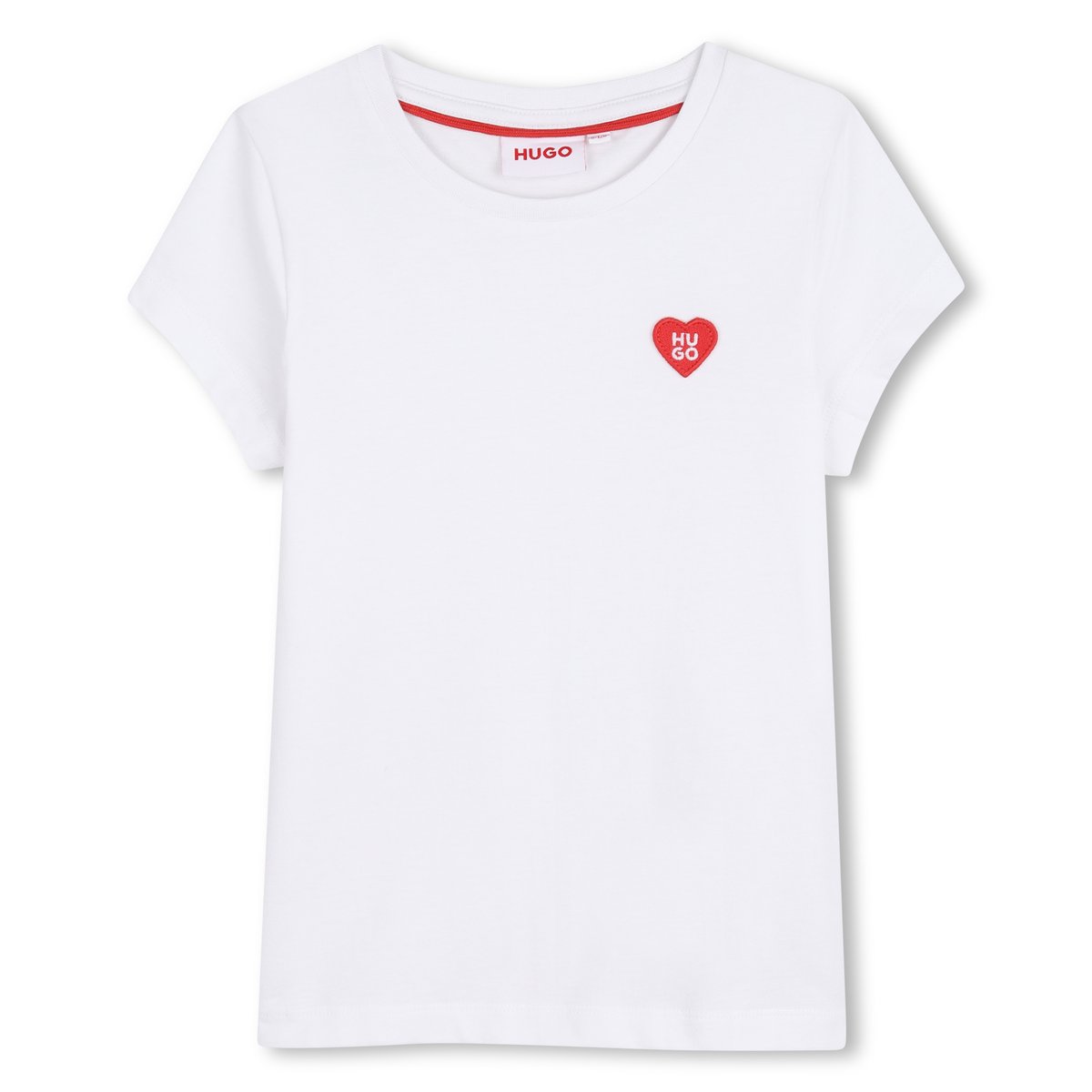 Tee-shirt manches courtes blanc, HUGO KIDSWEAR