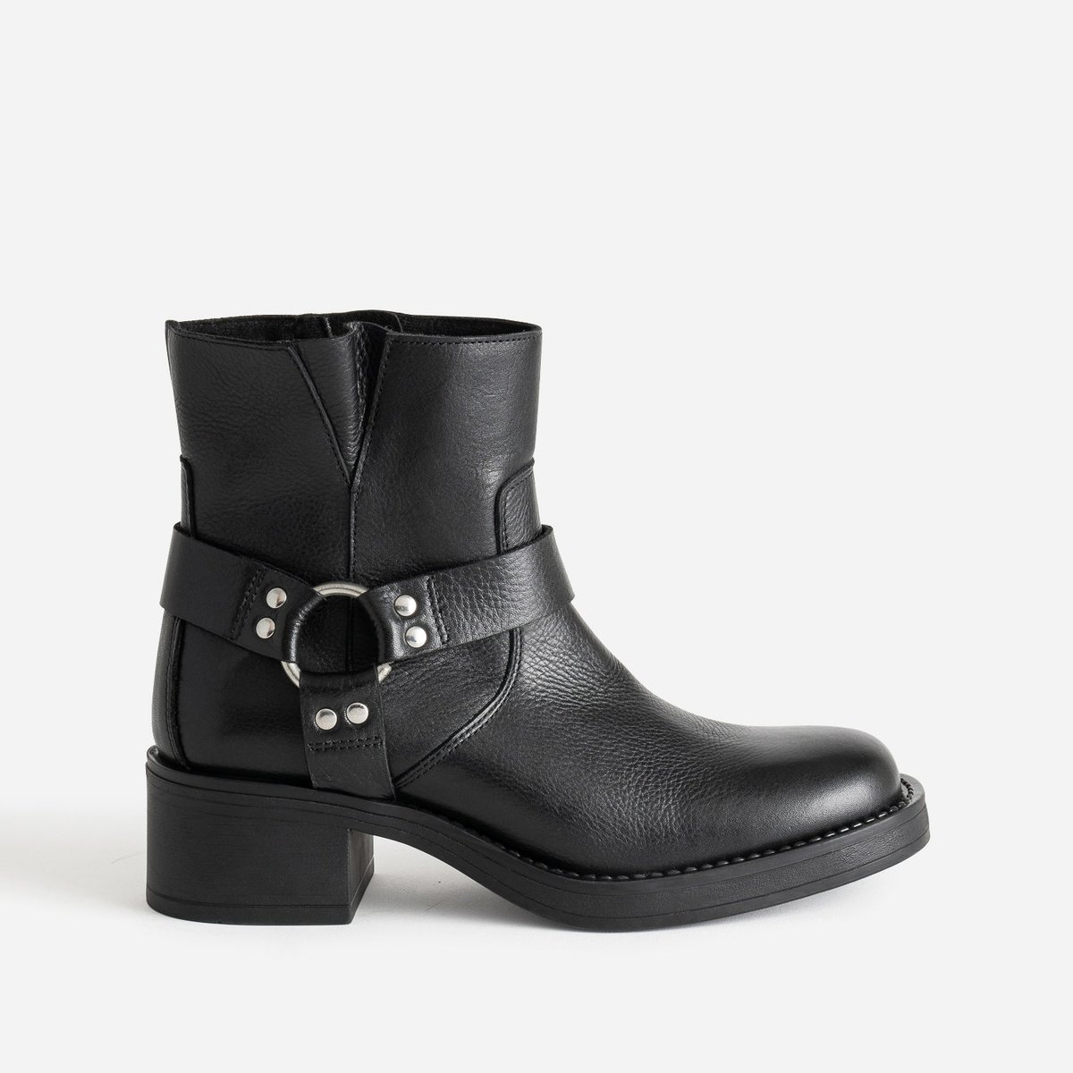 Boots en cuir ADENNA noir, TEXTO