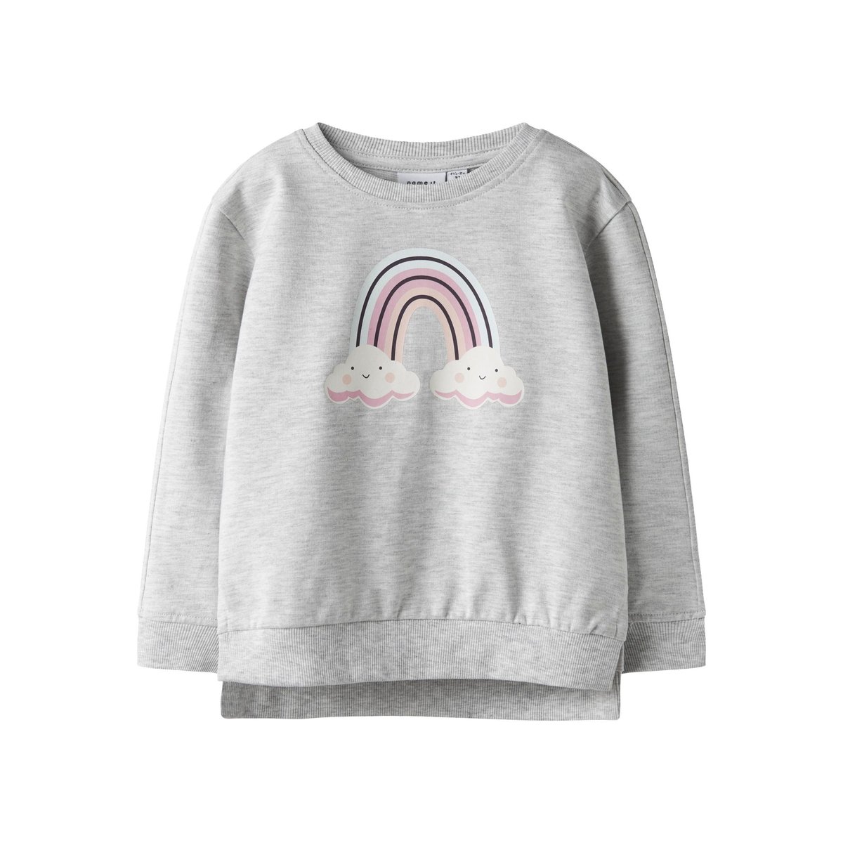 Sweat-Shirt gris - light grey melange, NAME IT