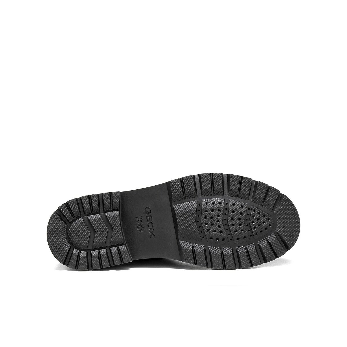 Botas de cano médio em pele, EIVETTE preto, GEOX