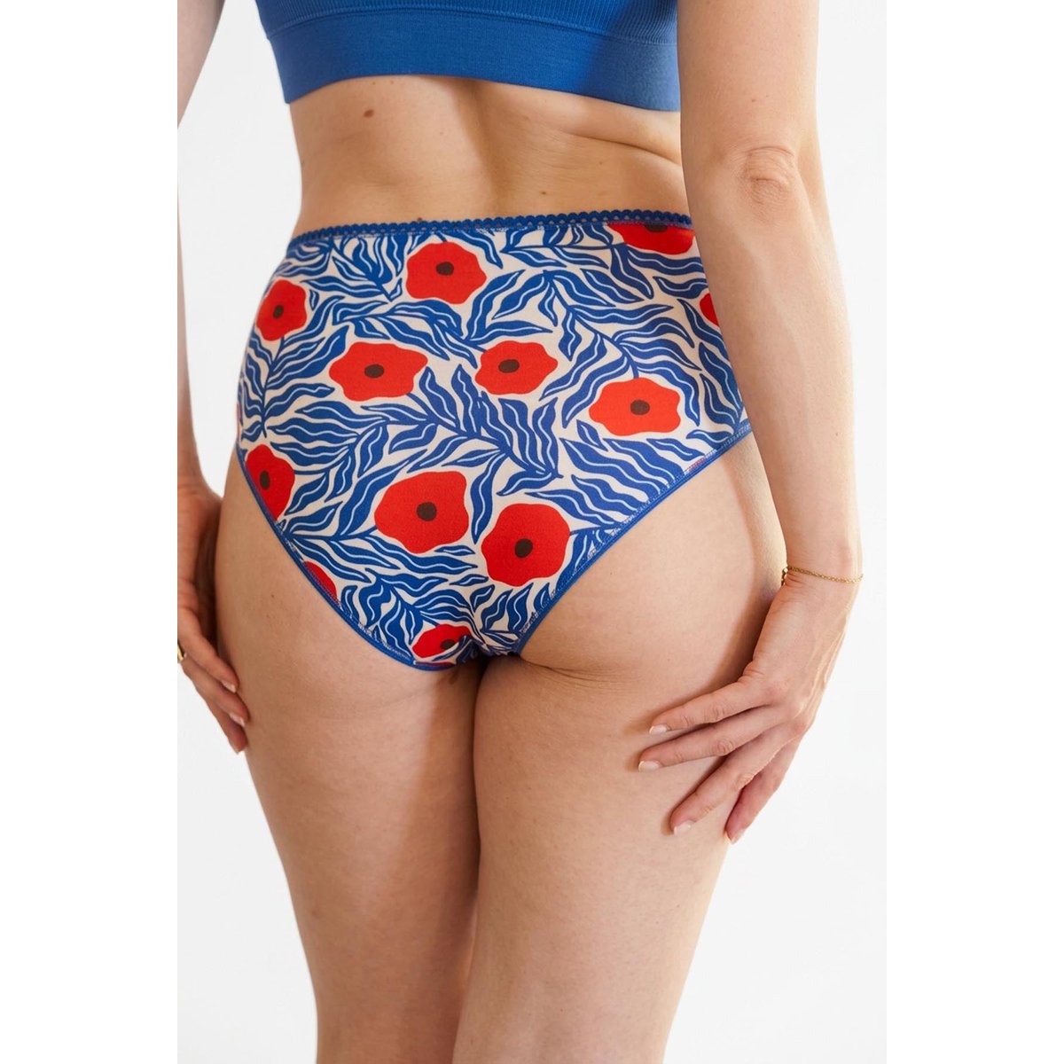 Culotte Taille Haute Coton bio majorelle, WE ARE JOLIES