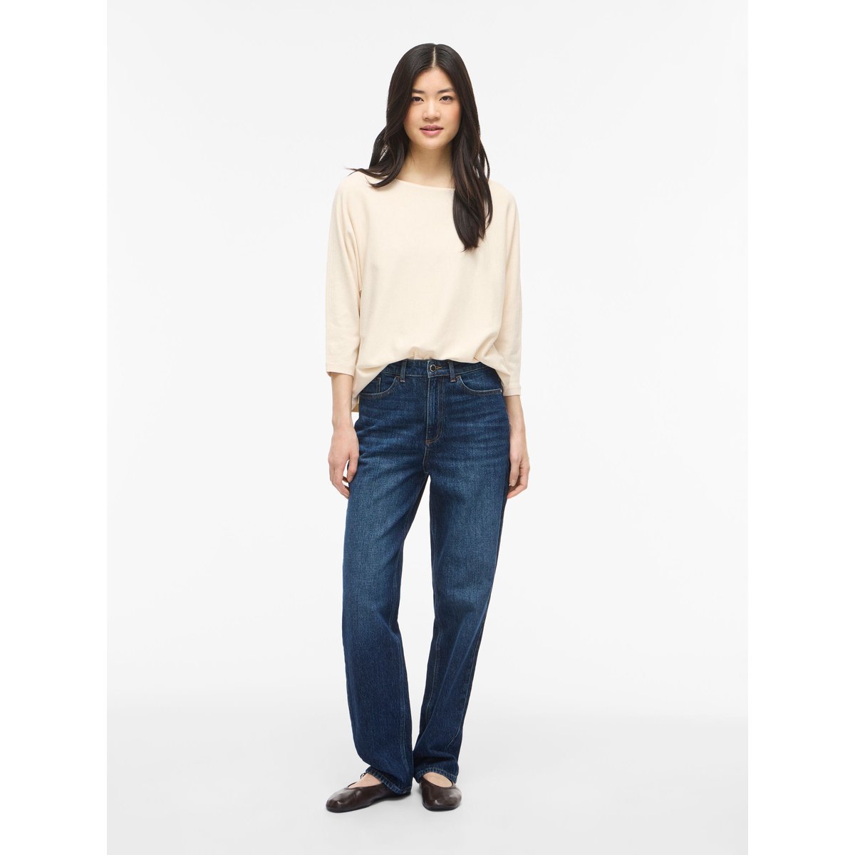 Pull manches 3/4 col bateau sandshell, VILA