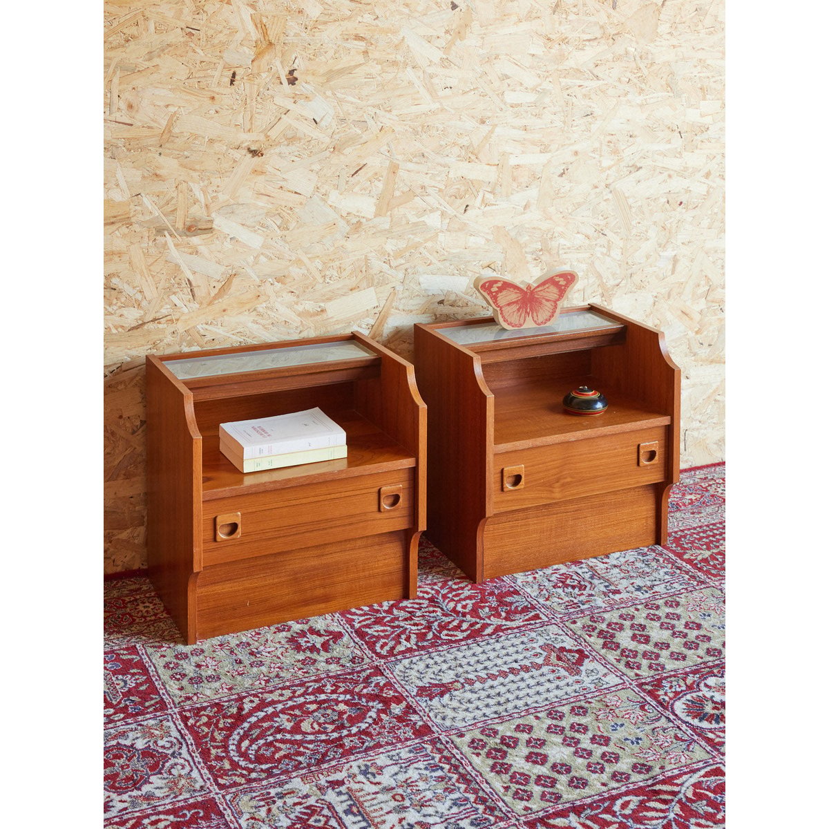 Paire de chevets en bois Maïa N°1476 - Bon état bois clair, DEBONGOUT