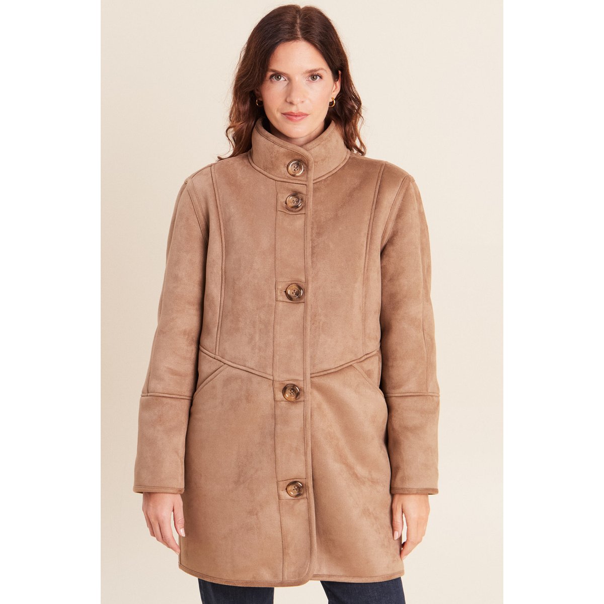 Manteau col montant sable, BREAL