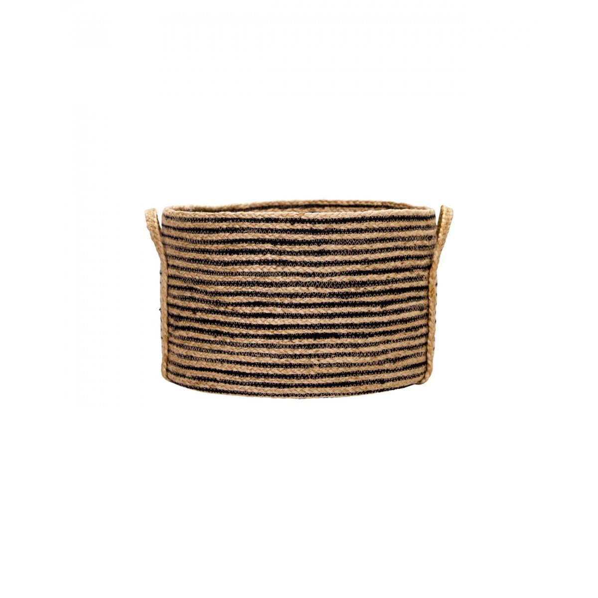 Lot de 3 paniers de rangement Dungi h 20 cm noir, nature, HOUSE DOCTOR