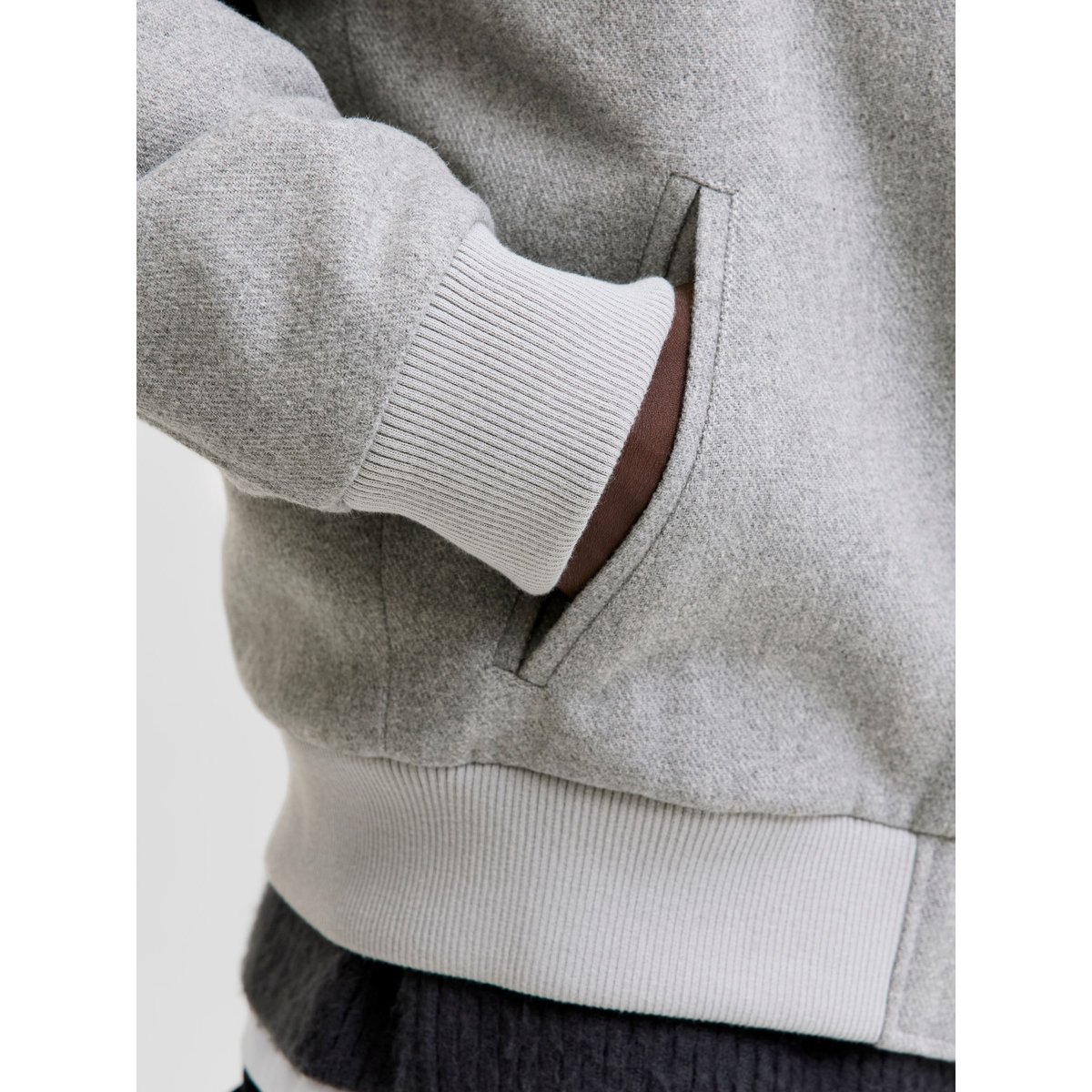 Veste Bomber grey melange, JACK & JONES