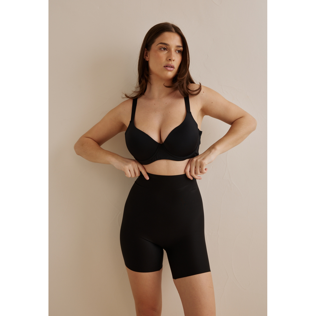 Panty taille haute Louna noir, VARIANCE