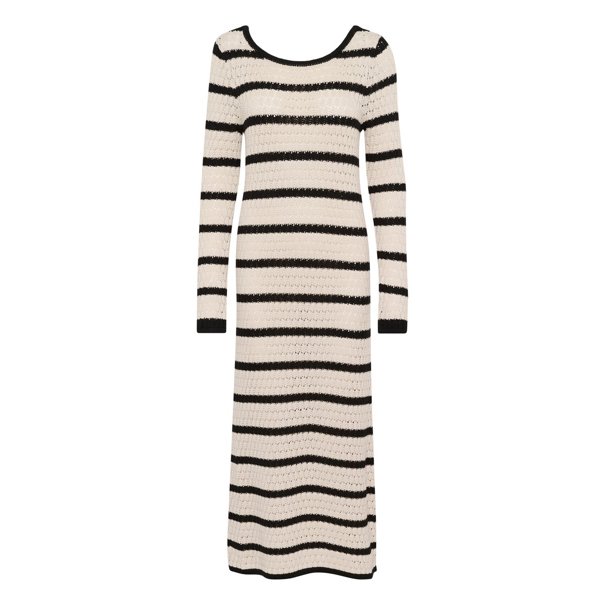 Dress beige feather gray/noir rayé, KAFFE
