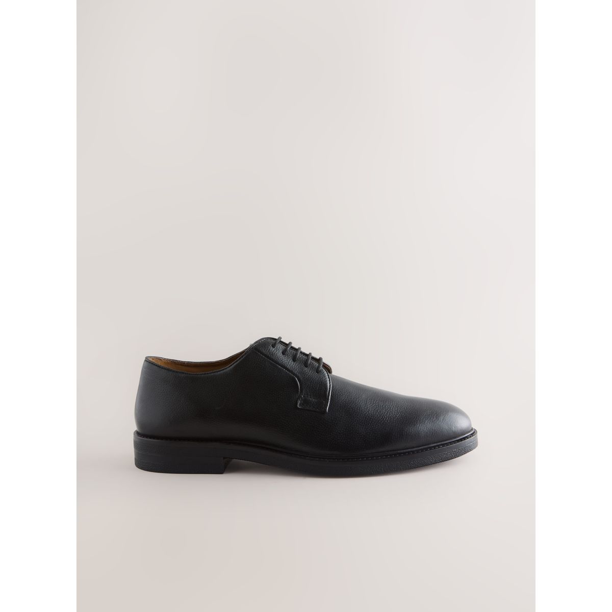 Chaussures derby en cuir noir, NEXT