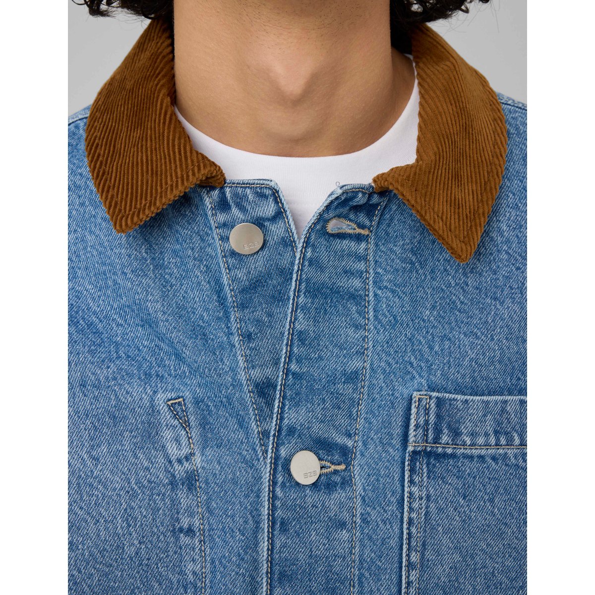 Veste en jean bleu moyen, BZB