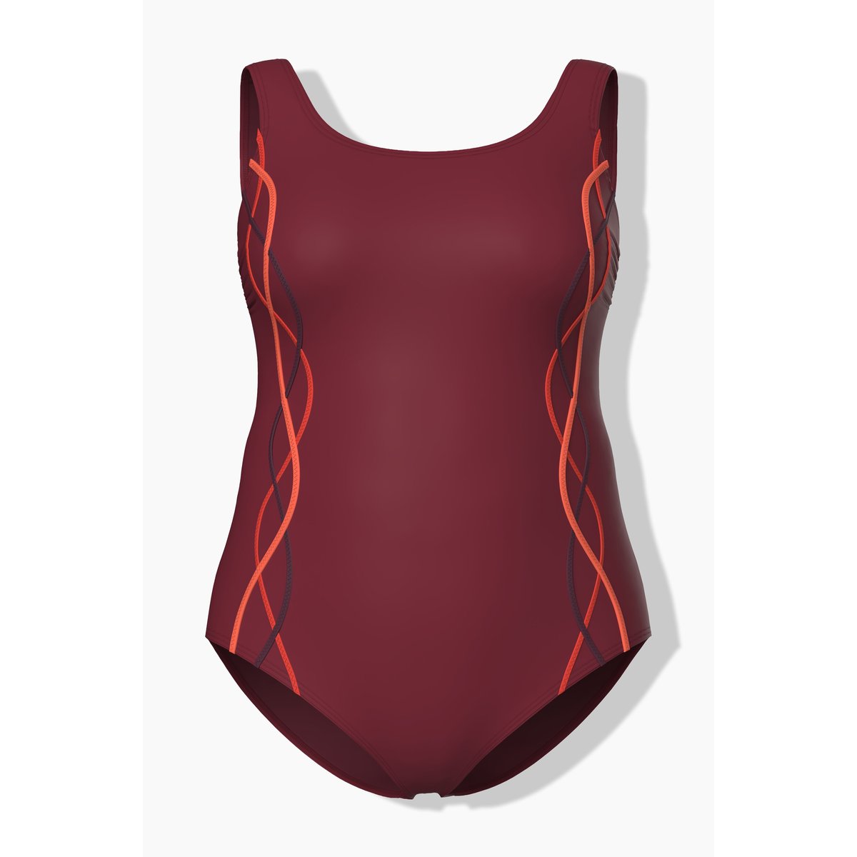 Maillot de bain une pièce rouge pur, ULLA POPKEN