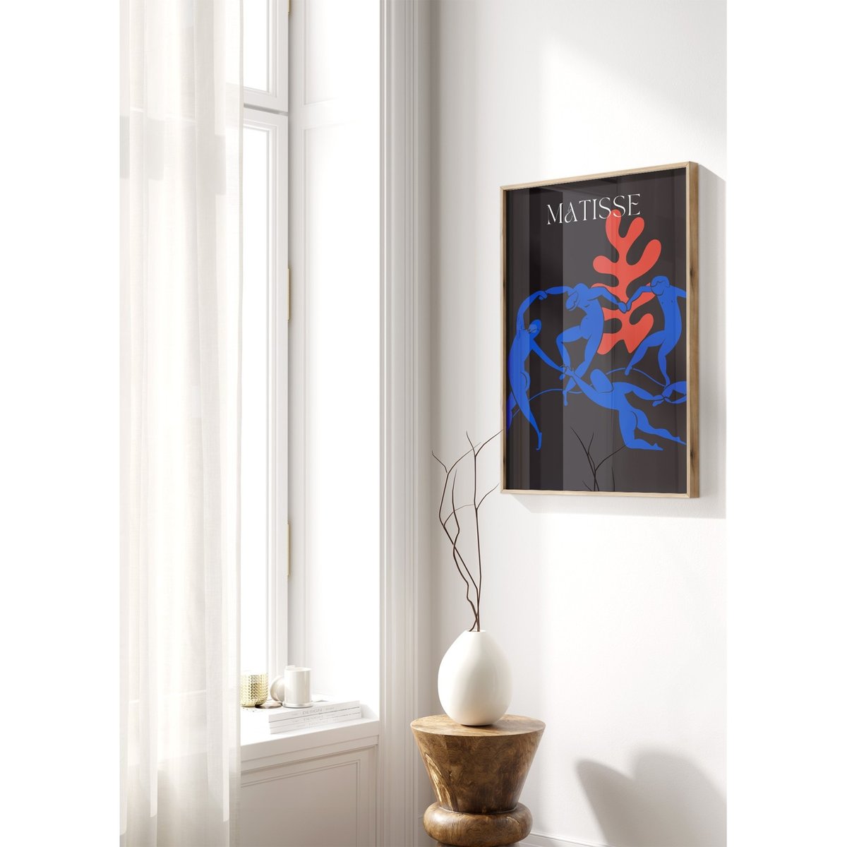 Affiche Matisse 'La Danse' – Art moderne et minimaliste blanc, L'AFFICHERIE